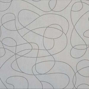 Wide Backing Fabric: Backing Fabric - Grey Squiggles