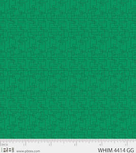 Whimsy P B Fabric: P&B Fabric Whimsy Dark Green