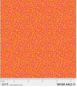 Whimsy P B Fabric: P&B Fabric Whimsy Orange Leaf