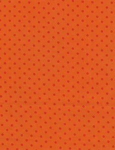 Timeless Treasures: Dotty Basic - Pumpkin fabric