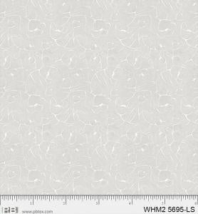 P&B Fabric Whimsy 2 Vines Silver
