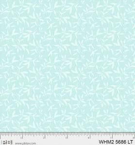 Fabric: P&B Fabric Whimsy 2 Tossed Sprig Light Turquoise