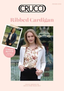 Products: Crucci Ladies 8ply Ribbed Cardigan Leaflet 2018 - BERNINA Northland