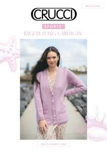 Products: Crucci Ladies 14ply Long Raglan Cardigan Leaflet 2102 - BERNINA Northland