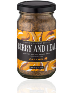 Products: Caramel Instant Coffee – Berry and Leaf