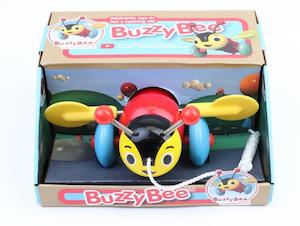 BUZZY BEE WOODEN PULL ALONG TOY