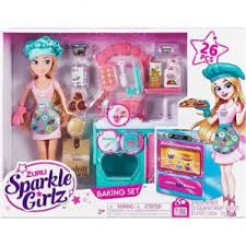 Zuru: ZURU SPARKLE GIRLZ DOLLS & LIFESTYLE- 10.5 INCH DOLL BAKE OFF