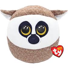 Ty: TY Squishy Beanies Linus Lemur 35CM