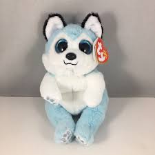 Ty: TY Beanie Bellies - THUNDER blue husky 20cm