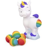 Nee Doh: Hog Wild Pooping Unicorn Popper Toy