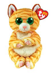 Soft Toys 1: TY BEANIES BELLY MANGO GOLD CAT, 20CM