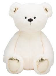 Soft Toy: Russ Crackle Bears 14 Inch White