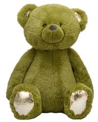 Soft Toy: Russ Crackle Bear - Olive
