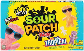 International Sweets: Sour Patch Kids Tropical Theatre Box 3.5 oz / 99g