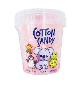 International Sweets: Cotton Candy Bucket Strawberry 50g