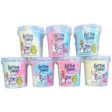International Sweets: Cotton Candy Bucket Rainbow 50g