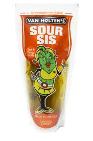 International Sweets: Van Holten's Sour Sis Tart & Tangy Pickle In a Pouch