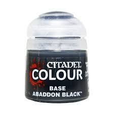 Arts Crafts: Citadel: Base Paint: Abaddon Black 12ml
