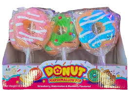 Donut Marshmallow: Donut Marshmallow Lollipops 50g