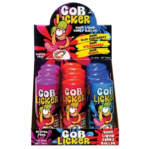 Gob Licker: GOB LICKER SOUR BLUE RASPBERRY, STTRAWBERRY, GRAPE 60ML