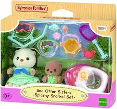 Sylvanian Families 1: Sylvanian Families 5804 Sea Otter Sisters Splashy Snorkel Set