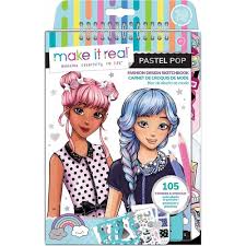 Make It Real Fashion Design Sketchbook Pastel Pop
