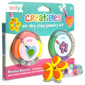 Arts Crafts: Creatibles Air Dry Clay Blissful Blooms Jewelry Kit