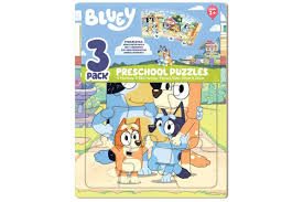 Games Puzzles 1: Bluey Preschool Puzzles 3 Pack
