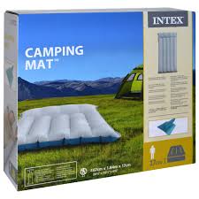 Intex: INTEX CAMPING MAT W/BUILT IN PILLOW 26.5"x72.5"x6.75"