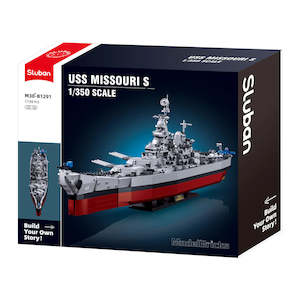 Sluban B1291 MB USS MISSOURI SCALE 1:350 1739 PCS