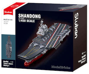 Army Building Block: Sluban B1189 AIRCRAFT CARRIER SHANDONG 1/450 SCALE 1413PCS C4