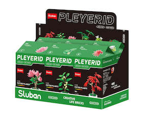 Army Building Block: Sluban B 1075 Potted Plants Lifelike Flowers CDU 6 Assorted