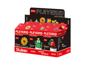 Army Building Block: Sluban B1073 Potted Plants Flowers Assorted