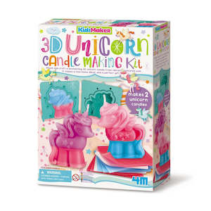 Arts Crafts: 4M KidzMaker 3D Unicorn Candle Making Kit