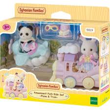Sylvanian Families 5819 Amusement Park Ride Set Plane & Train