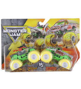 Monster Jam Pirate's Curse Vs Zombie 1:64 Scale Diecast Toy Truck 2pk