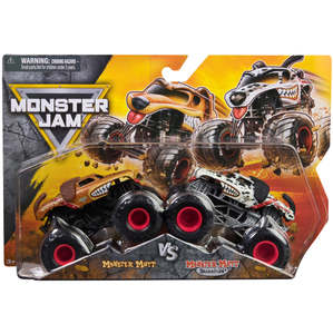 Vehicles Remote Control 1: Monster Jam Monster Mutt Vs Monster Mutt Dalmatian 1:64 Scale Diecast Toy Truck