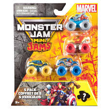 Vehicles Remote Control 1: Monster Jam Marvel Mini Toy Vehicle 5pk