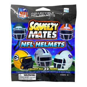 General Toys: SqueezyMates 2025 NFL Gravity Feed Helmet Blnd Bag Assorted