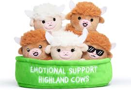Soft Toy: Emotional Support Pals Highland Cows Plush Set