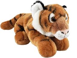 Antics Tiger Lying 30cm Plush