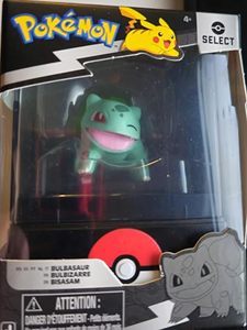 Jazwares Pokemon Select Bulbasaur 2" Vinyl Figure with Case