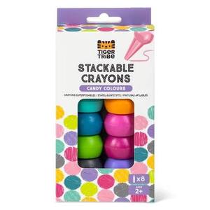 Tiger Tribe Stackable Crayons Candy Colours 8 Pack