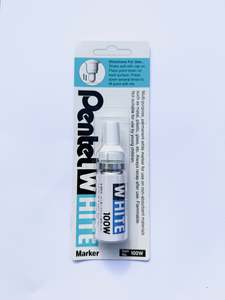Markers And Refills: Pentel White 100W