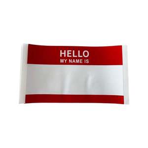 Hello my name is eggshell stickers