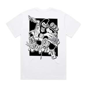 Merchandise: Railside x MrTee RCA T-shirt: Truckin Hard