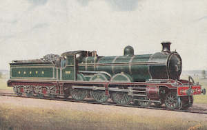 World Postcards: SCOTLAND GLASGOW & SOUTH WESTERN RAILWAY 4-6-0 EXPRESS ARTIST SIGNED POSTCARD