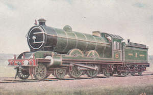 World Postcards: GB NORTH EASTERN RAILWAY - ATLANTIC TYPE EXPRESS ENGINE NO. 696 POSTCARD