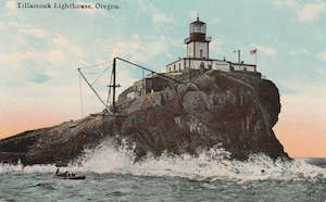 USA TILLAMOOK LIGHTHOUSE OREGON POSTCARD