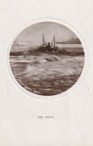 World Postcards: GB SHIPPING THE WRECK PHILCO REAL PHOTO POSTCARD